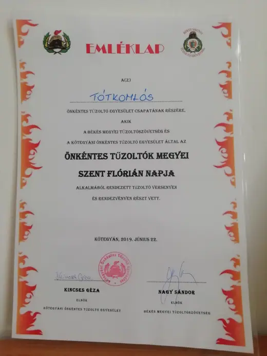 II. Kötegyáni Megyei Szent Flórián Nap, 9. kép
